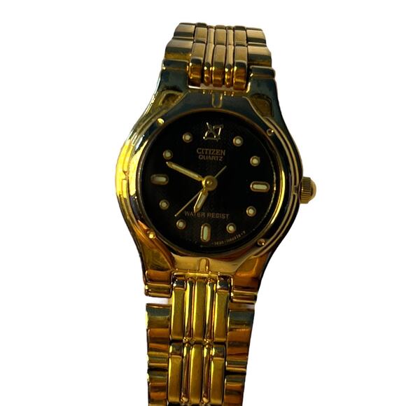 WORKS Vintage Citizen Womens Watch Gold Tone Stainless Steel Water Resistant